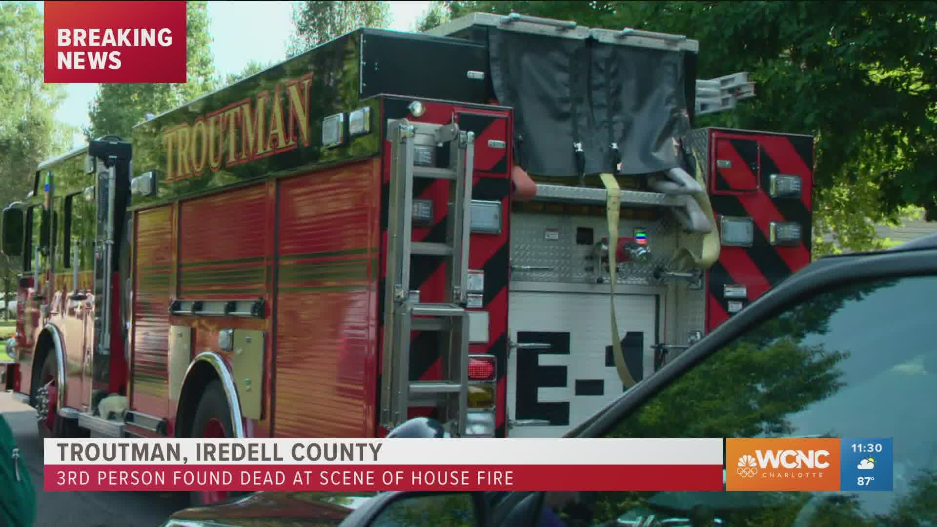 Troutman home fire, third body found