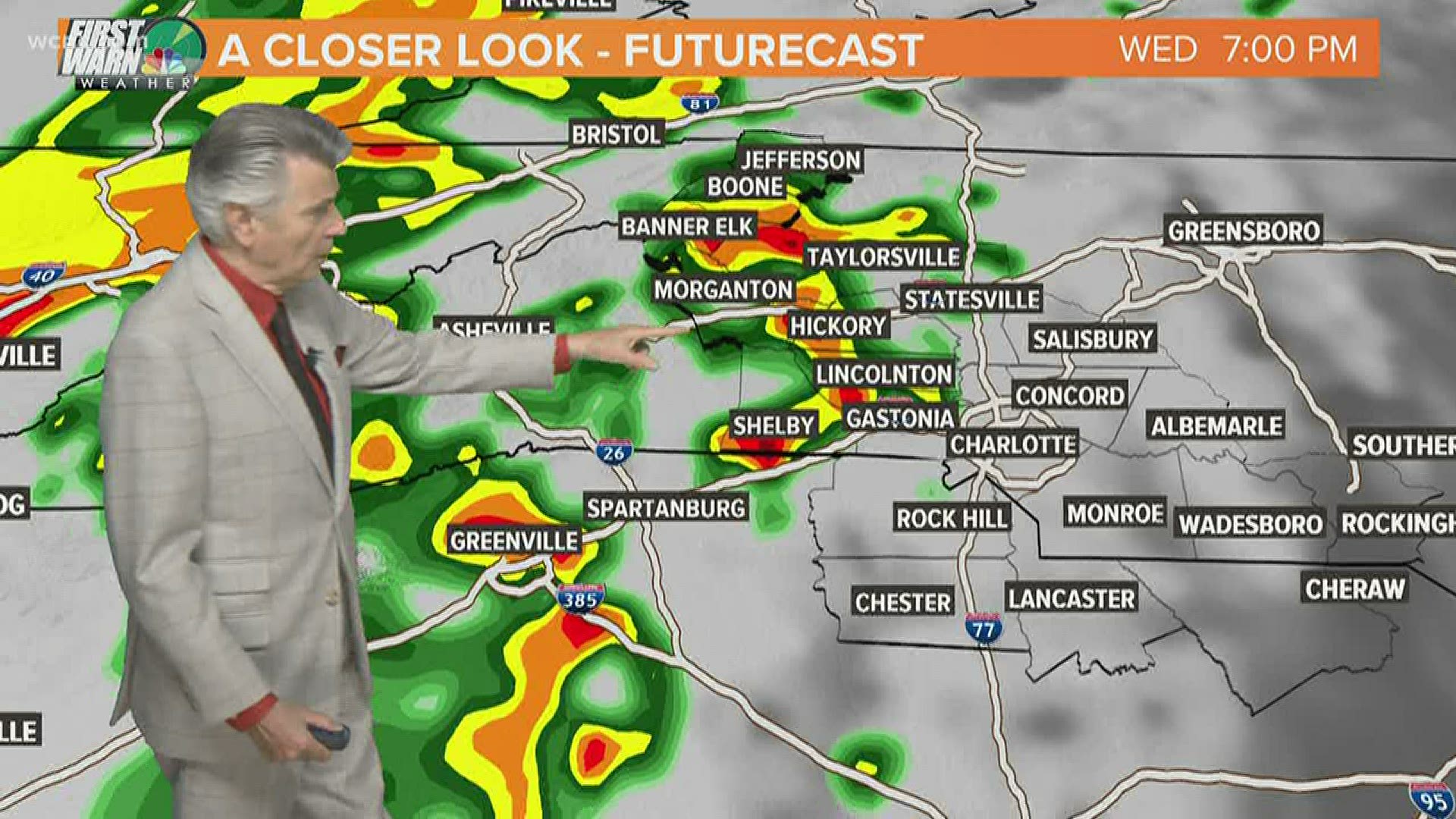 Severe weather possible in the Charlotte area Wednesday night