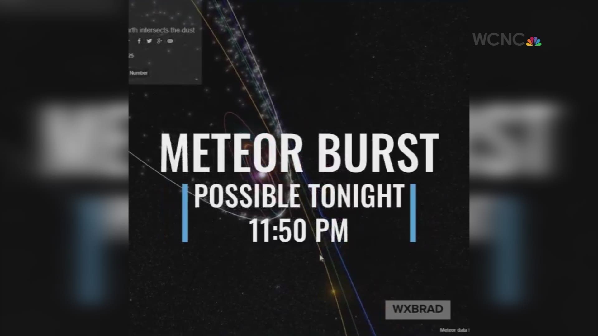 Charlotte has a chance to see meteors late Thursday night from a mysterious comet passing through the atmosphere.