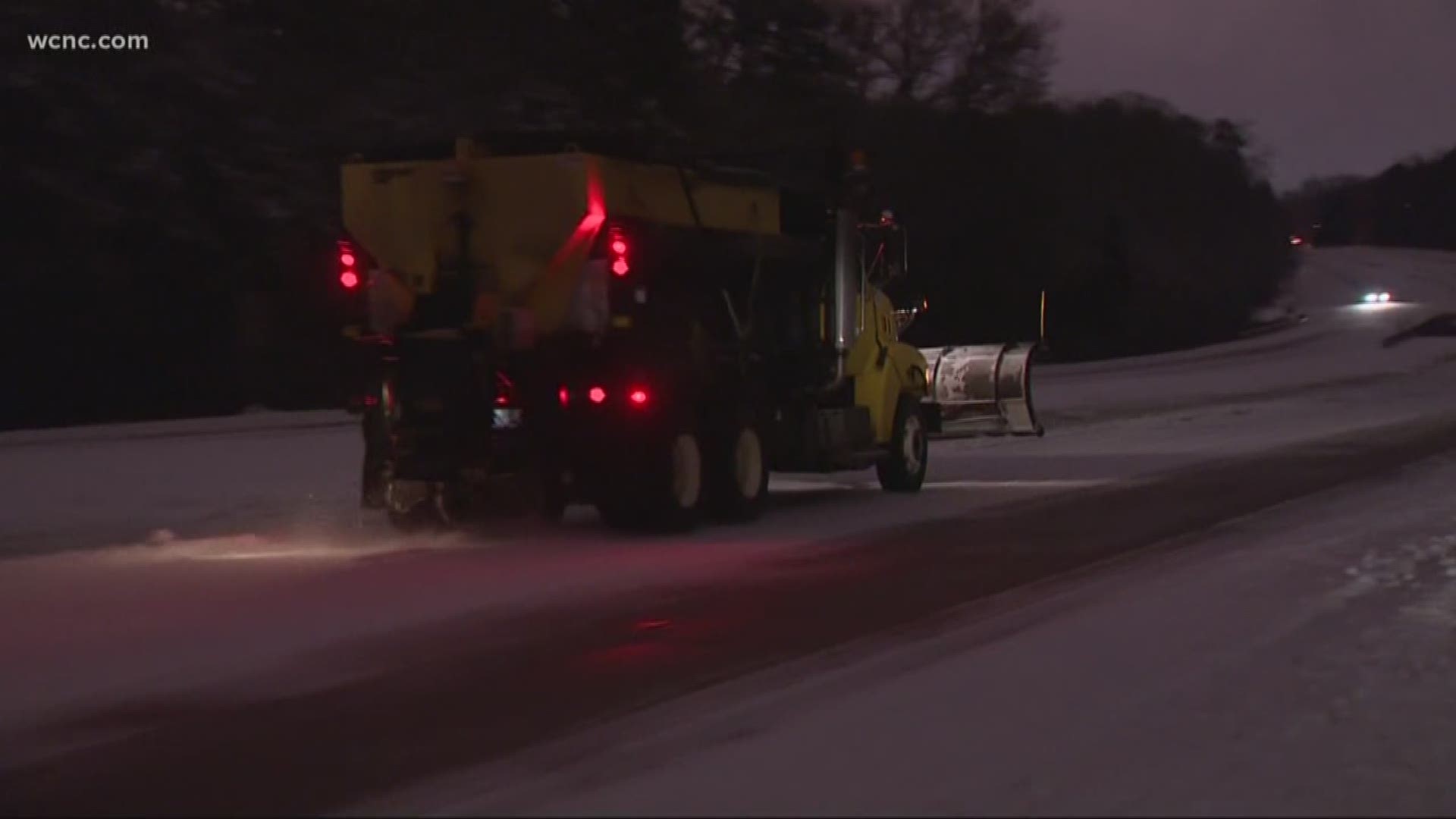 DOT treating roads ahead of potential snow