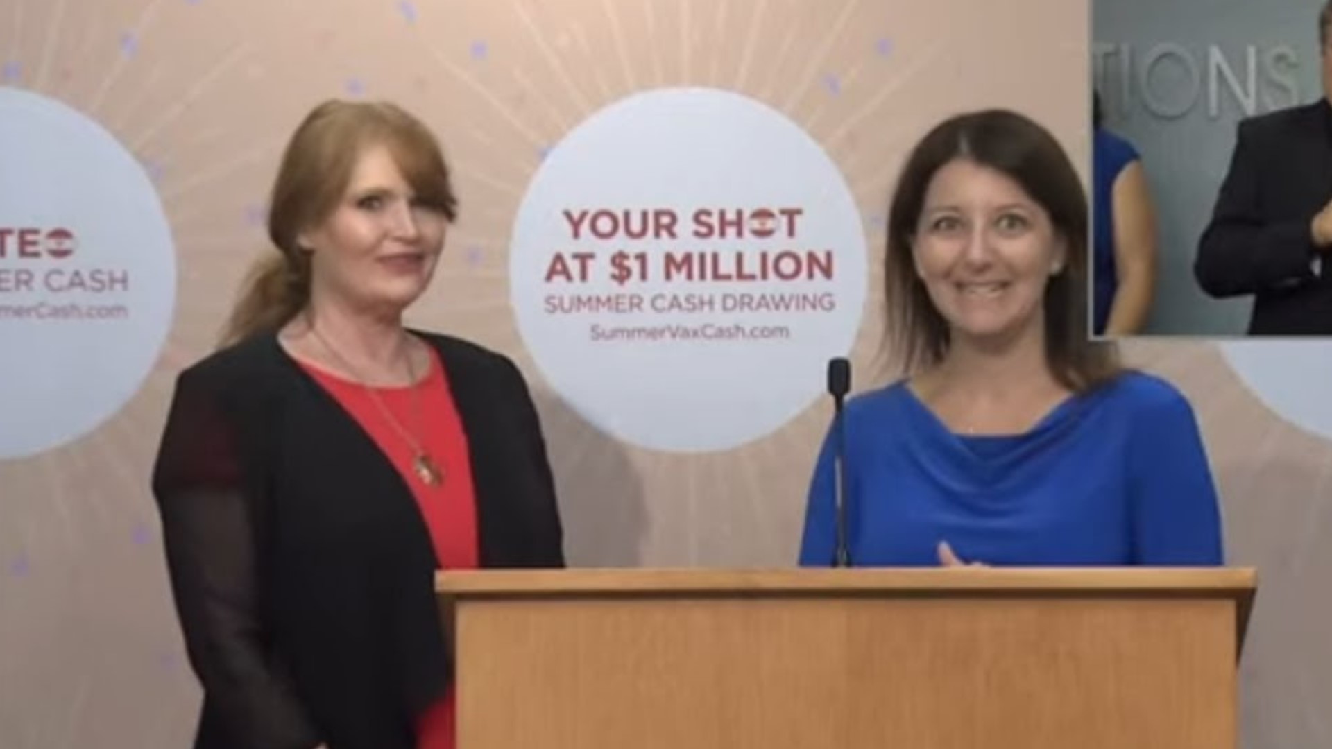 The woman from Pineville, North Carolina becomes the second person to win the million-dollar prize for getting the coronavirus vaccine.