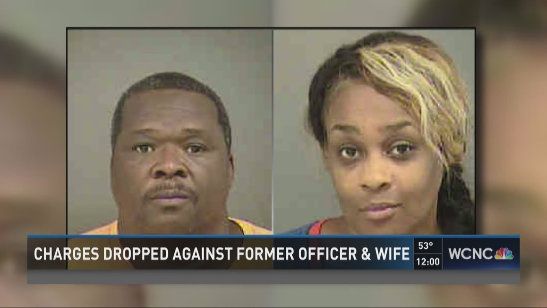 Charges dropped against former officer & wife