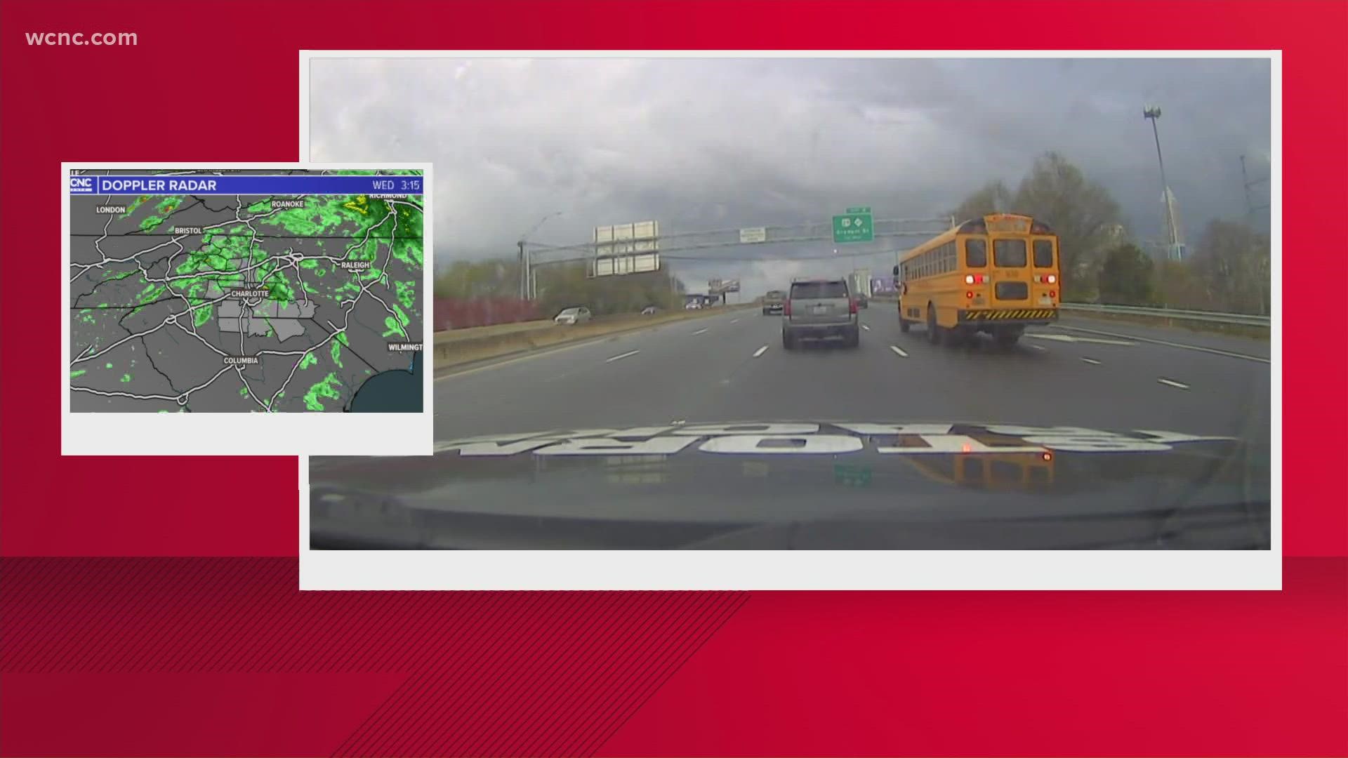 KJ Jacobs is live from the Carolinas Chevy Storm Tracker with a look around the Charlotte area.