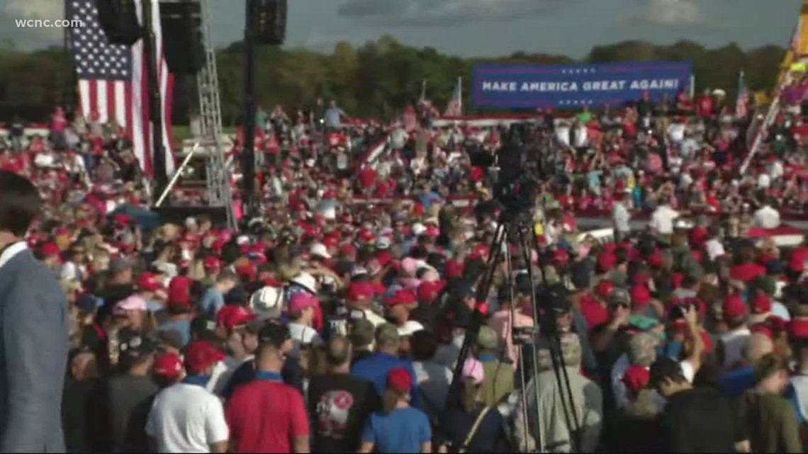 Thousands attend President Trump's rally in Gastonia