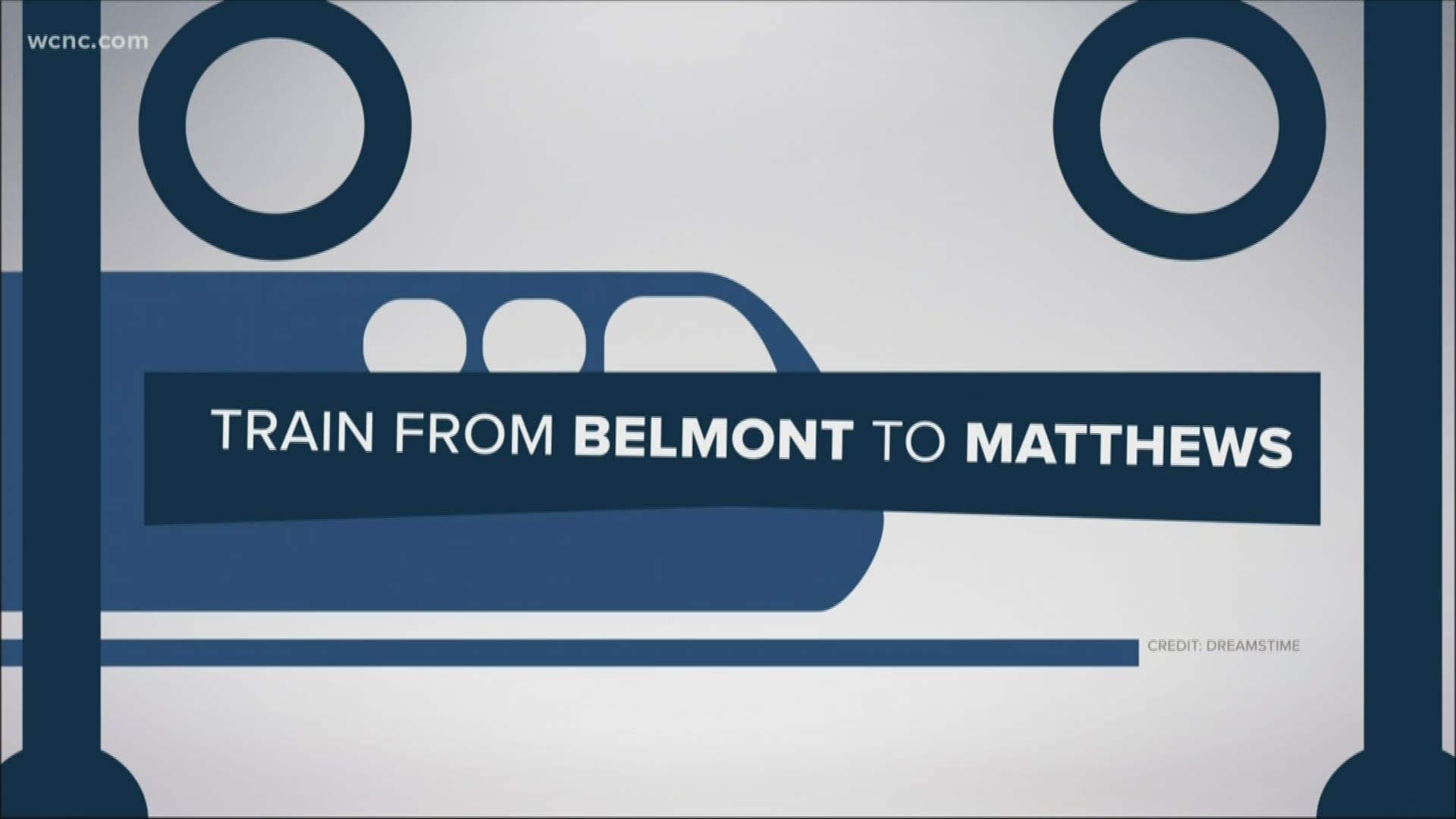 The massive project involves a train that would start in Belmont and end in Matthews.