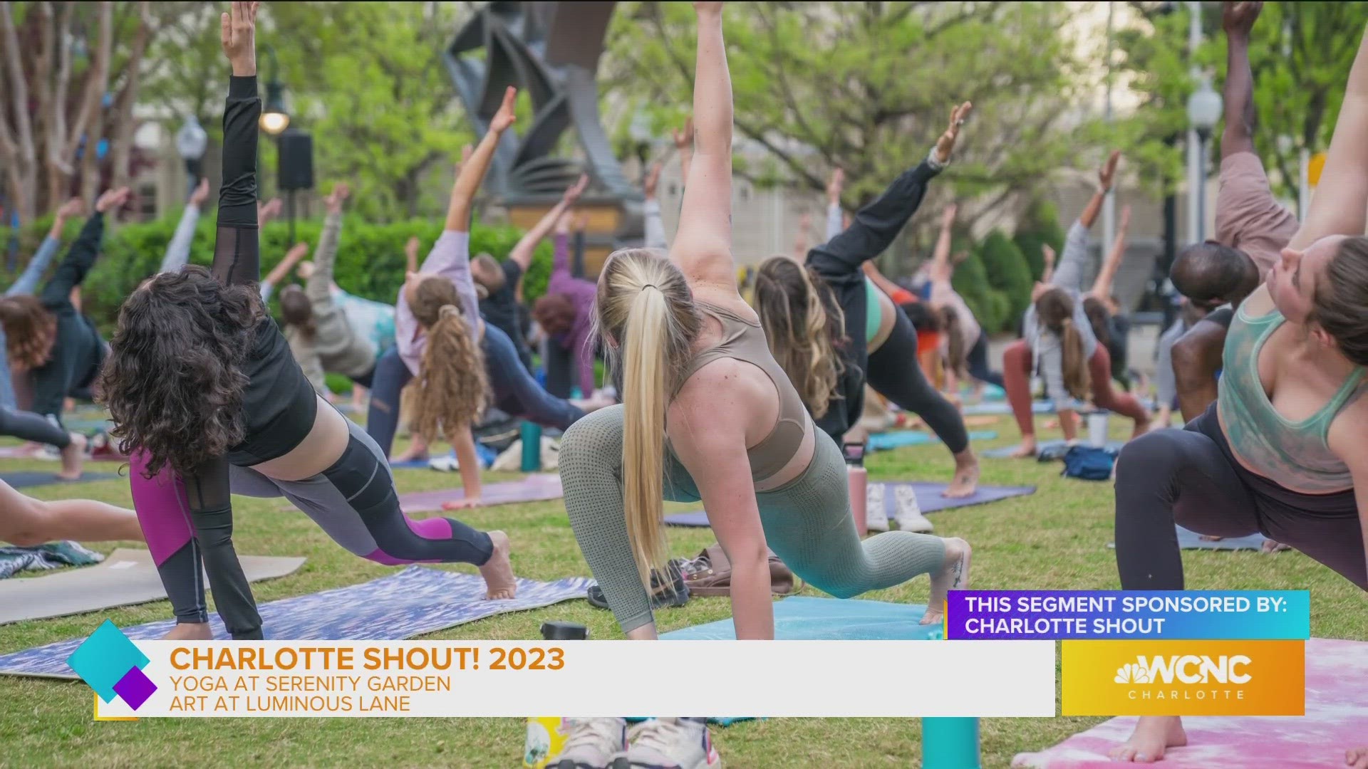 Charlotte Shout! features Yoga in the Park