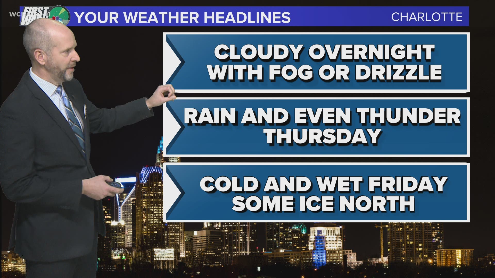 Chief Meteorologist Brad Panovich has the latest weather forecast for the Carolinas.
