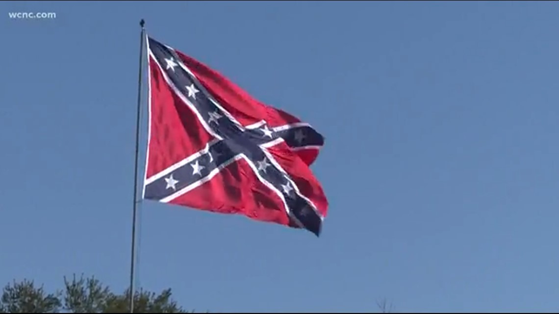 Confederate Flags Fly Over Local Highways