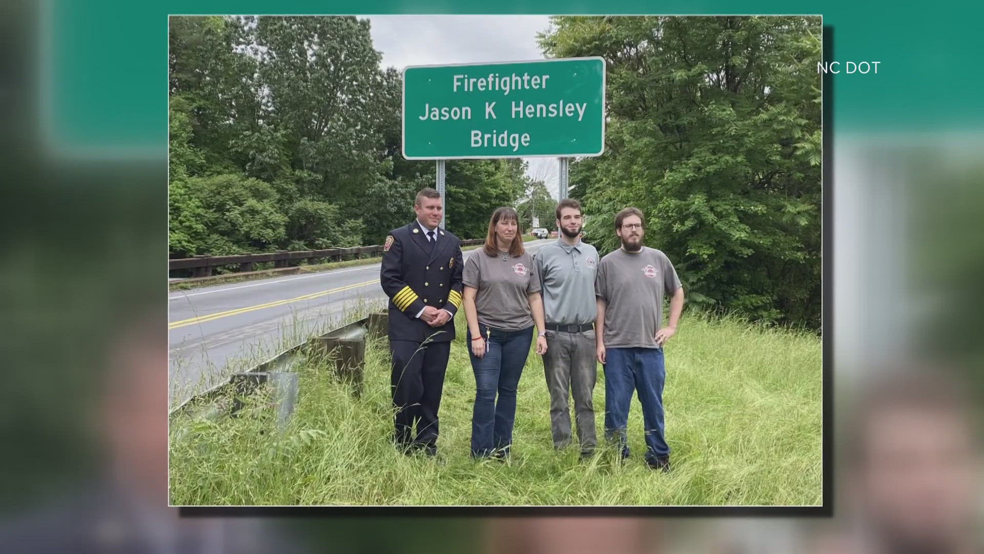 A Burke County bridge now bears the name of a firefighter killed while clearing storm debris in 2017.