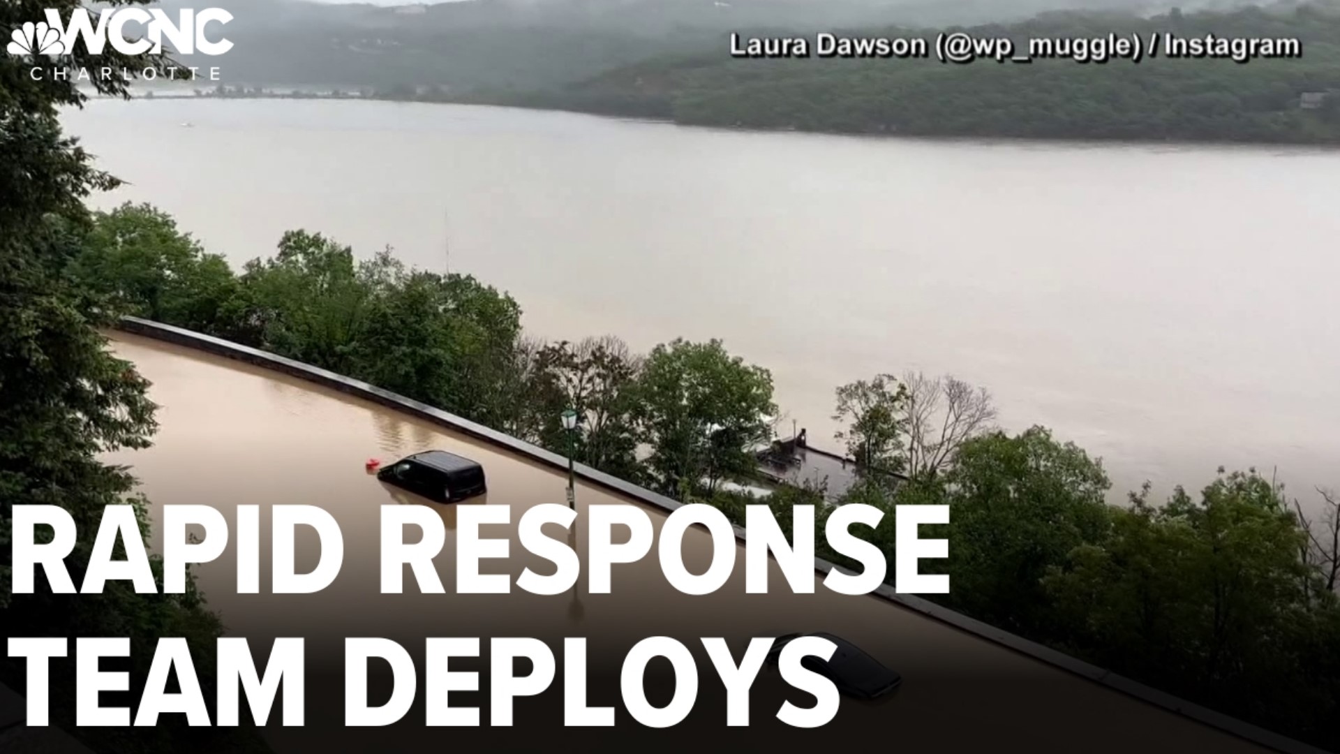 Roadways were washed out and dozens of water rescues took place after more than a half-foot of rain fell in just a few hours.