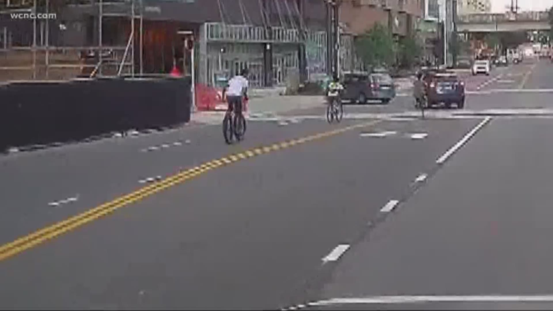 Close call video highlights bicyclist danger