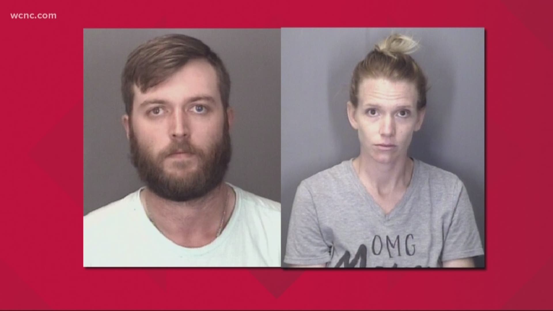 A mother and father are in jail tonight accused of leaving their two year old daughter alone in a hot car infront of Verizon Wireless in Mooresville.