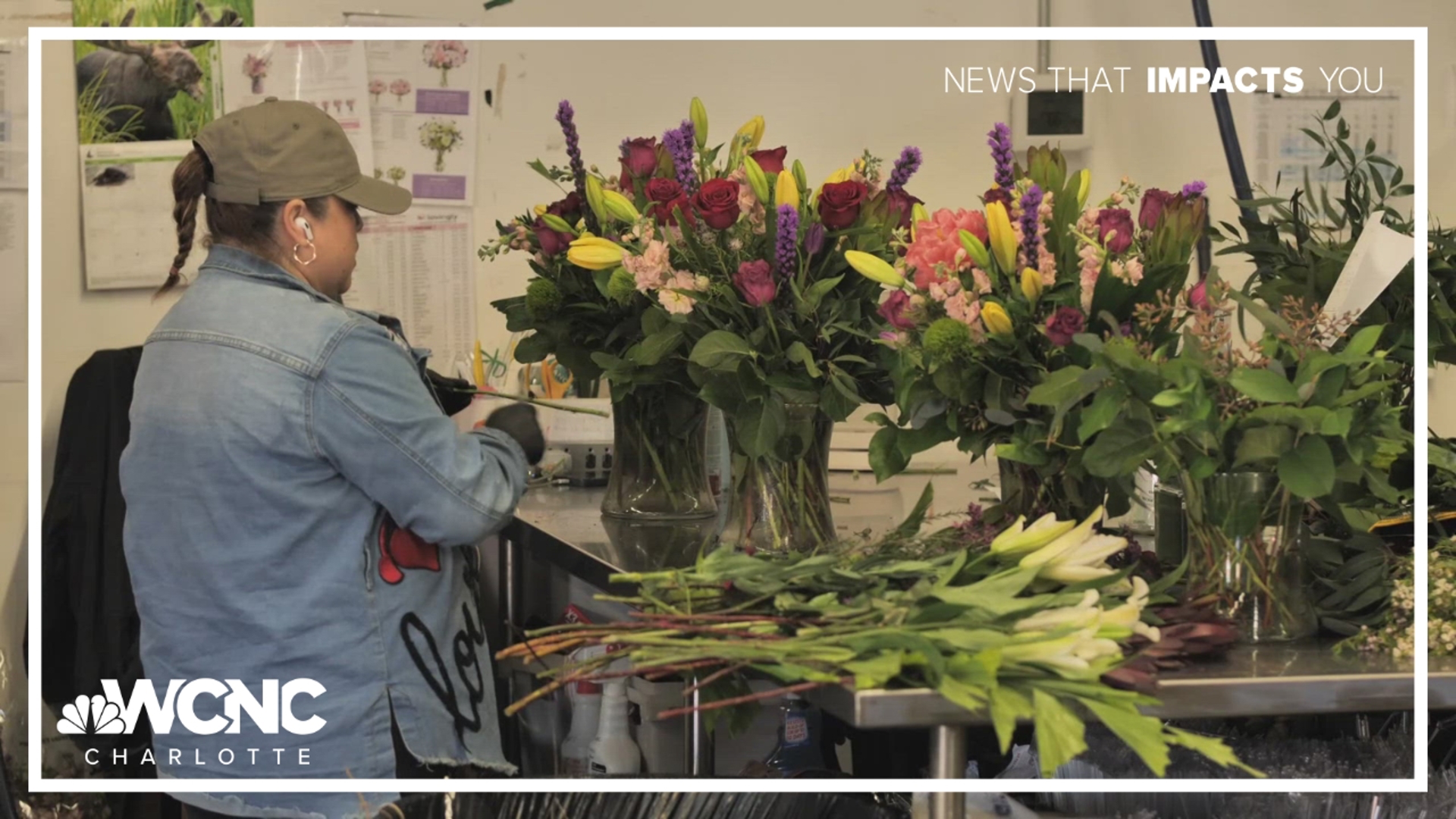 Charlotte shop, Lovingly, is set to deliver over 3,300 bouquets for the holiday weekend.