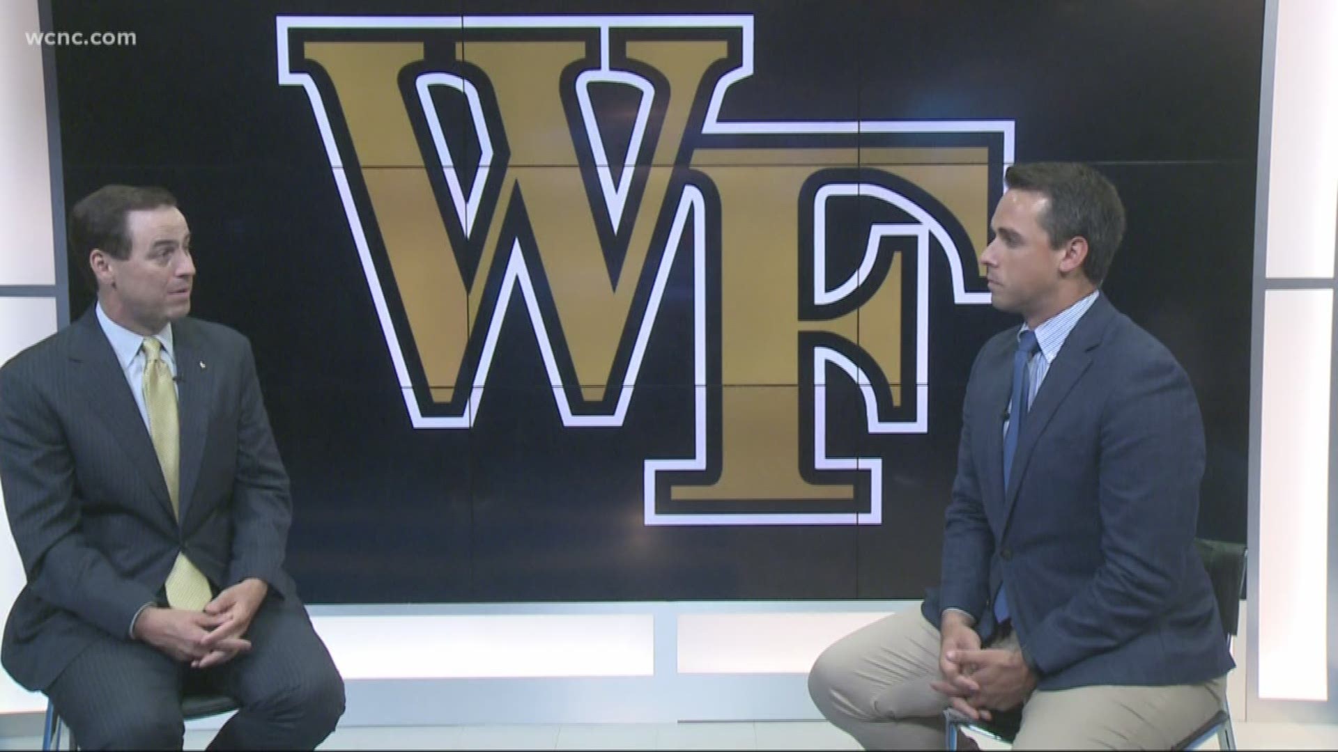 In a sit down with sports director Nick Carboni, Currie talked about the decision to extend football coach Dave Clawson and keep basketball coach Danny Manning.
