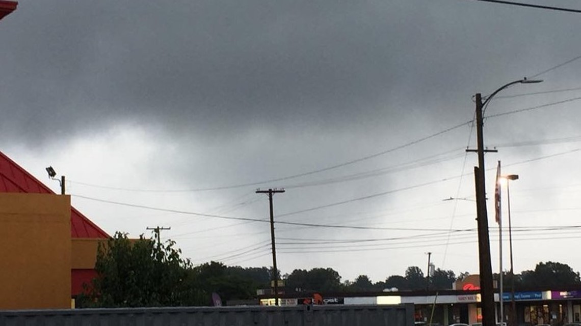 Funnel cloud spotted as strong storms sweep through Carolinas