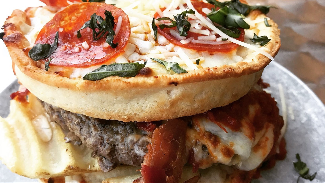 You can get a burger sandwiched between two pizzas at this SC