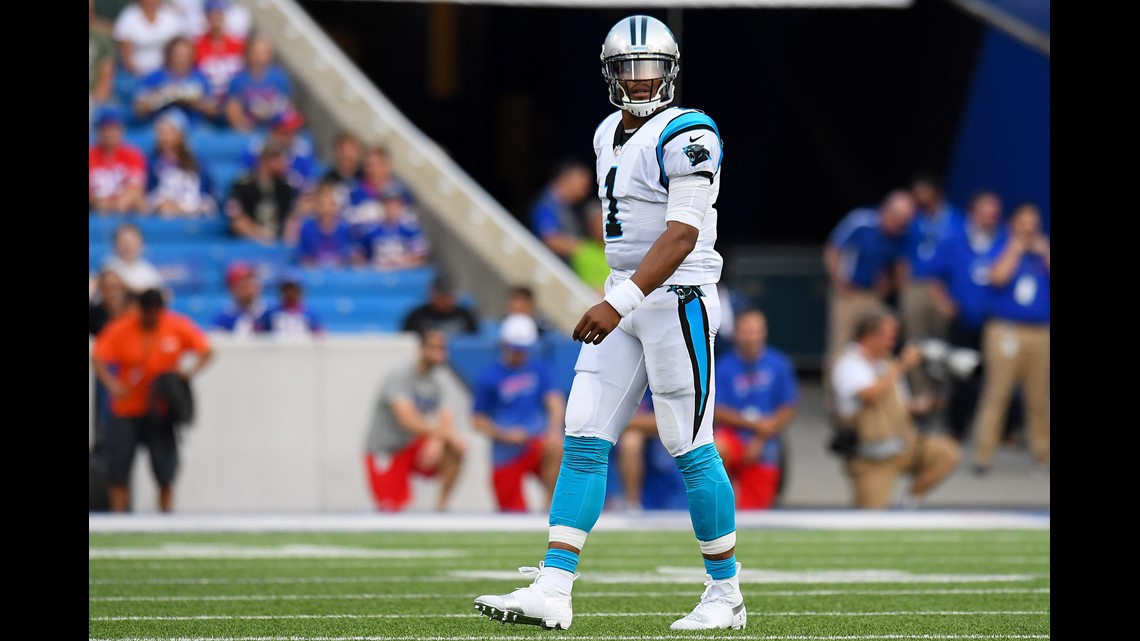 Benjamin, Newton renew feud in Panthers 28-23 win over Bills