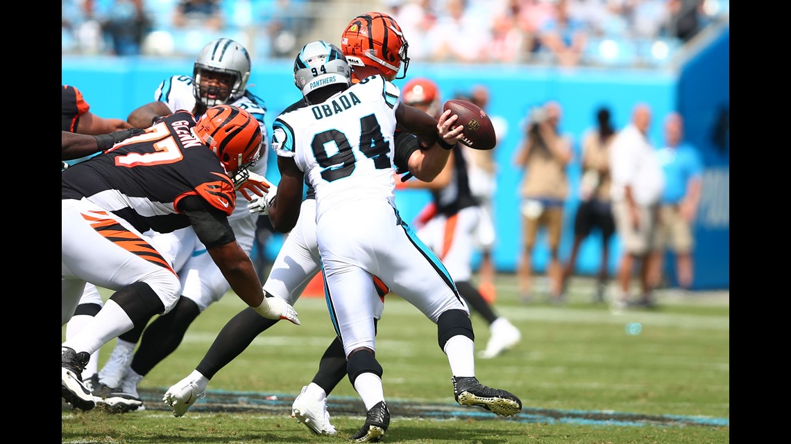 Newton's 4 TDs lift Panthers over Bengals 31-21