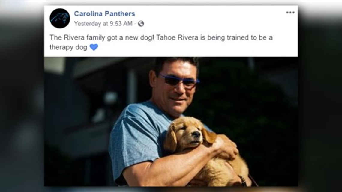 Ron Rivera and family selling old Panthers gear / memorabilia to benefit  the Humane Society of Charlotte on February 15 : r/panthers