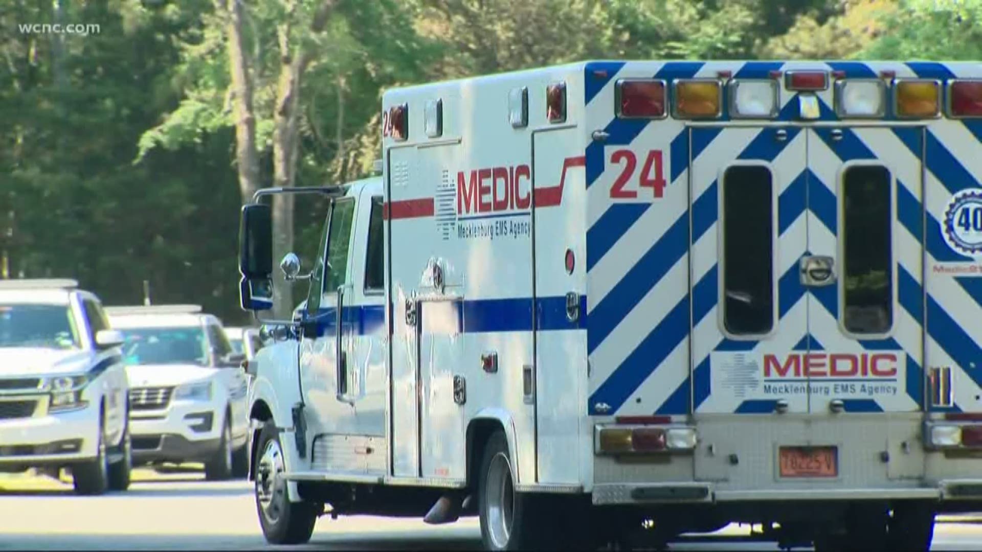 Search and rescue crews blocked off the area near Latta Plantation as they looked for a missing swimmer. Huntersville Fire Department says a call came in just after 3:15.