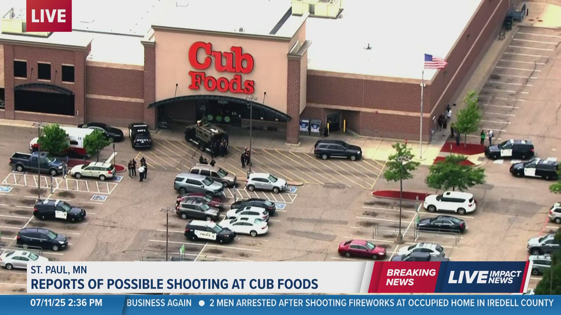 WCNC's content partner is on the scene as police in St. Paul MN investigate. 