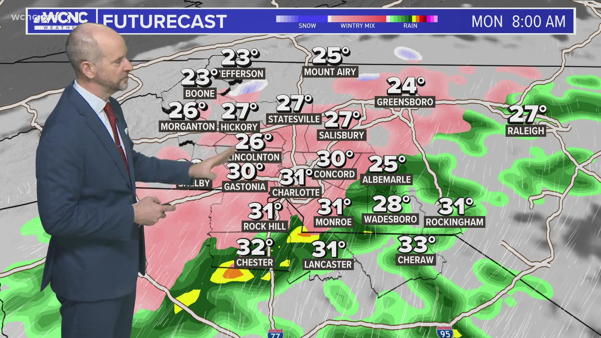 Much colder and drier weather moves in this weekend. Then, another chance for rain by Monday.