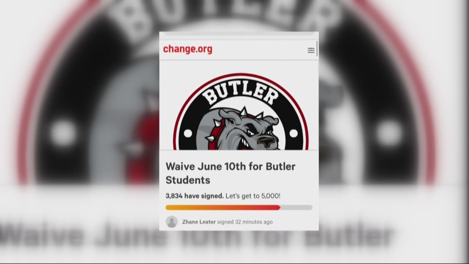 The June 10 make up day for Butler High School students stands.