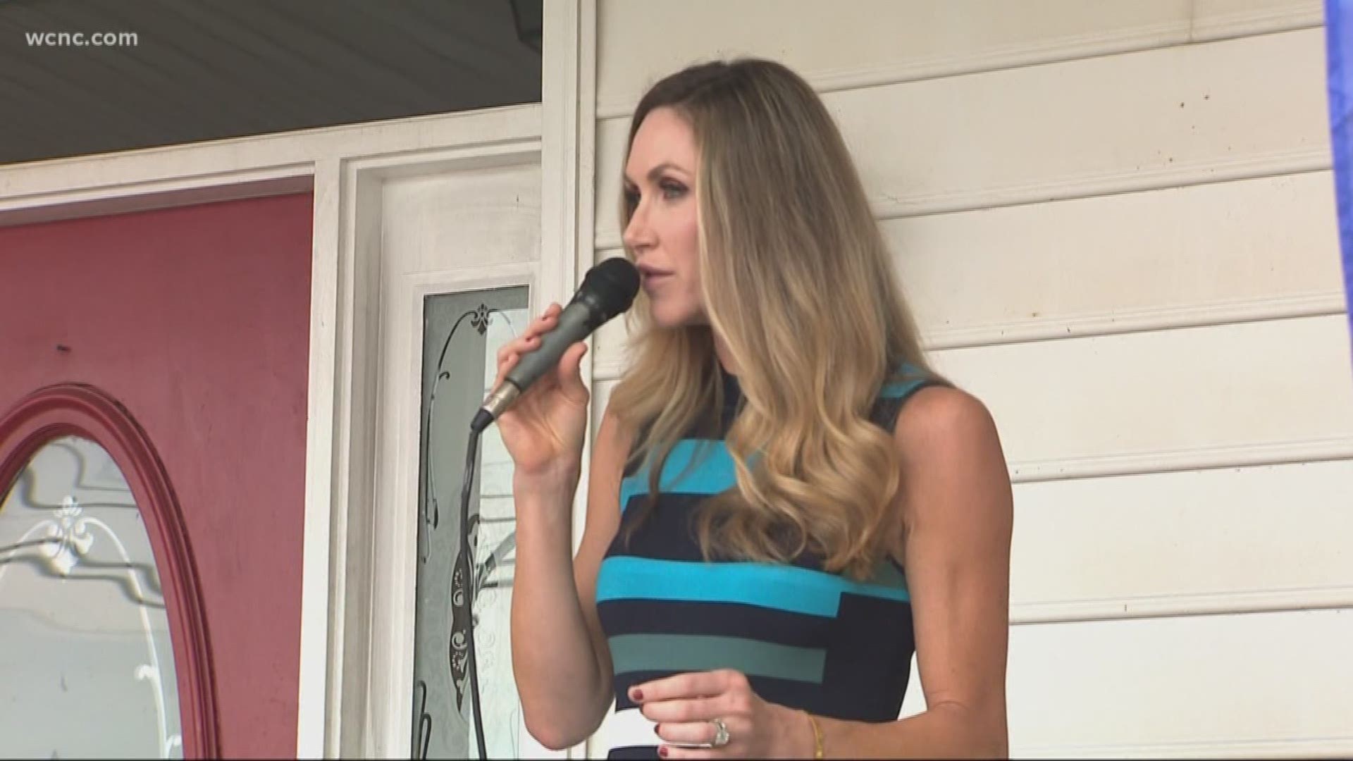 Lara Trump returned to her home state of North Carolina to campaign for Republican candidates.
