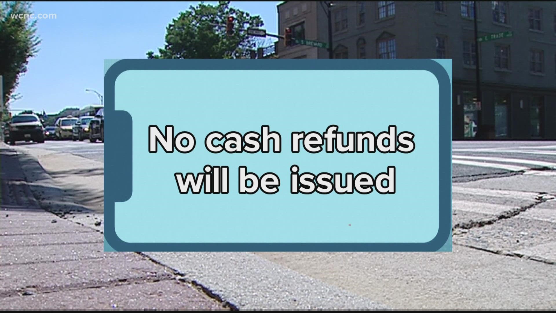 One token will be given for each unused ride ticket. Three tokens or a printed one-day pass will be given for each one-day ticket.