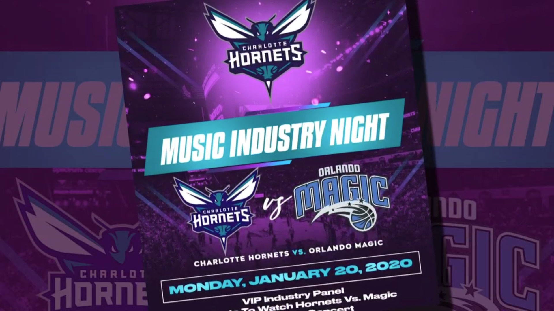 The Hornets will host the NBA's first ever music industry night on Martin Luther King Day, celebrating hip-hop and basketball in the Queen City.