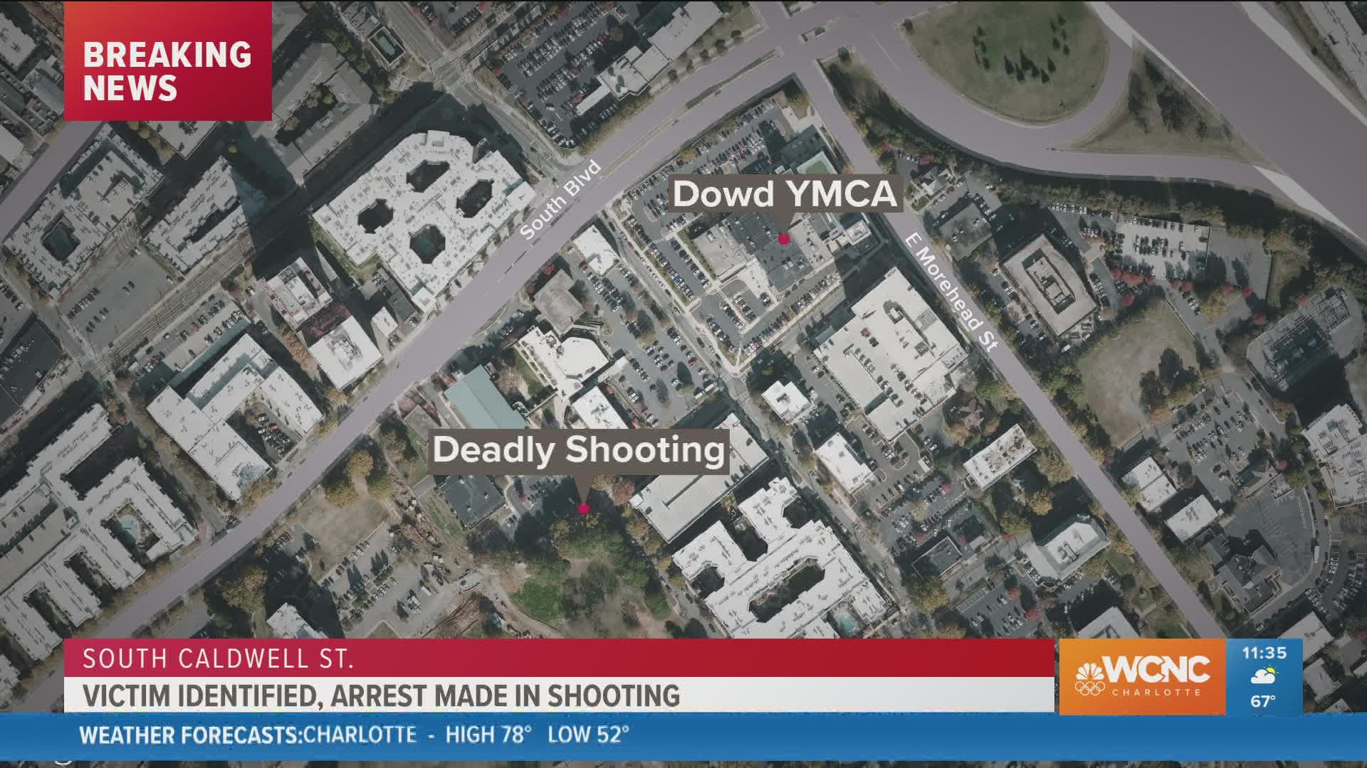 Police identified the man killed in a shooting near the Dowd YMCA in Charlotte's South End late Thursday night.