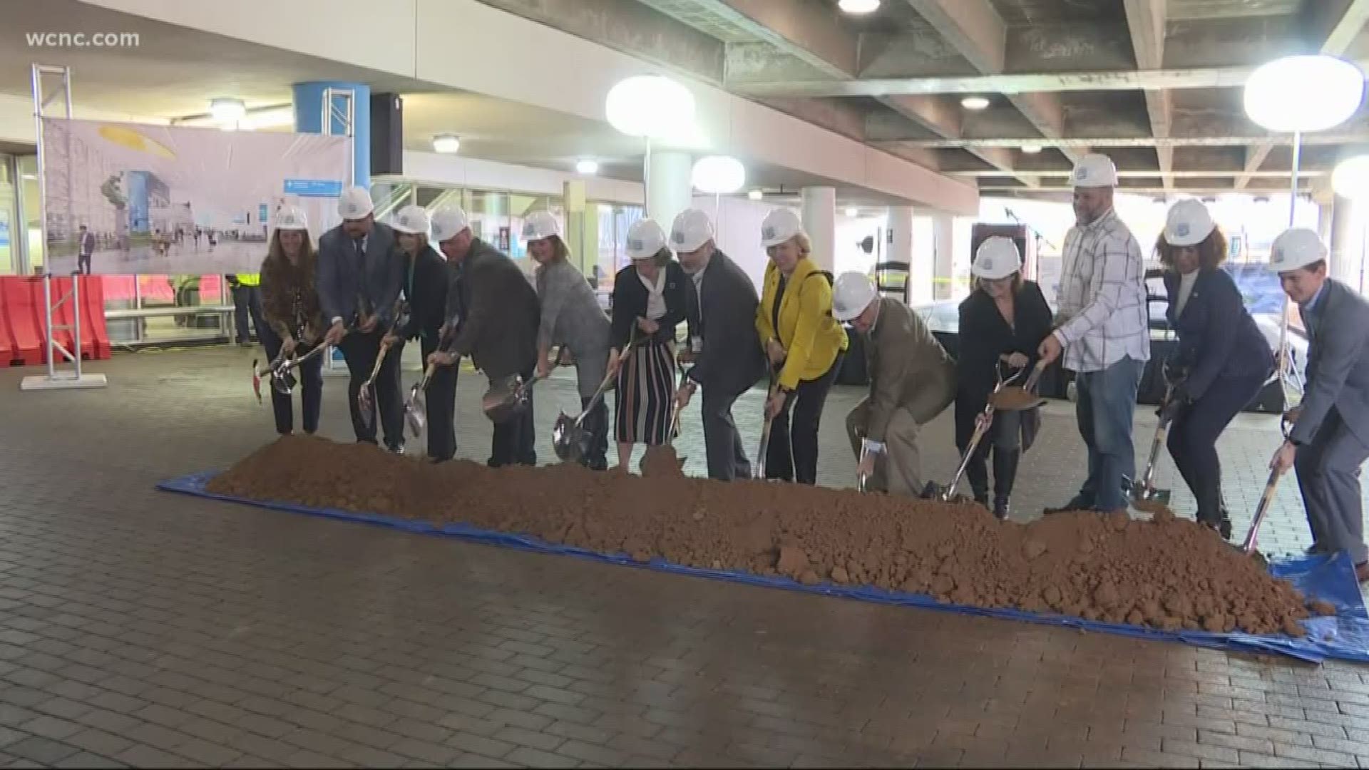 Just in time for the second wave of holiday travel, airport officials broke ground on the lobby expansion. It's a $600 million project.