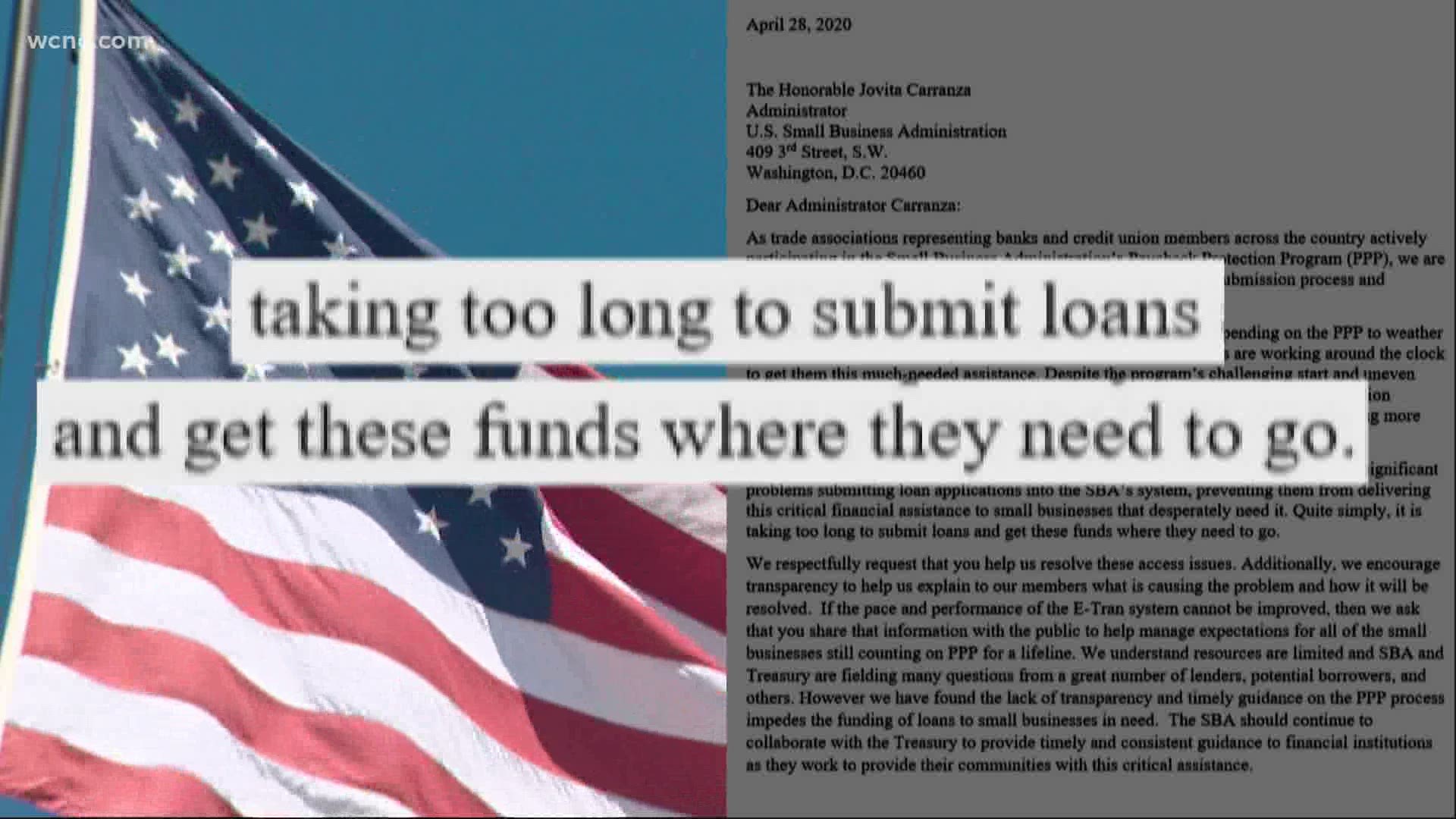 Lawmakers in North Carolina are calling on a federal audit of the Paycheck Protection Program after a Salisbury business struggled to get approved.