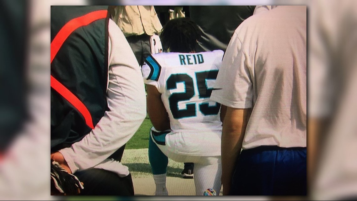 Eric Reid was asked if he'd stop protests if NFL donated $100