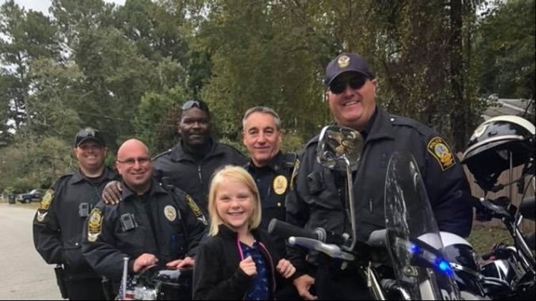 8-year-old thanks police officers with poem, pictures in wake of