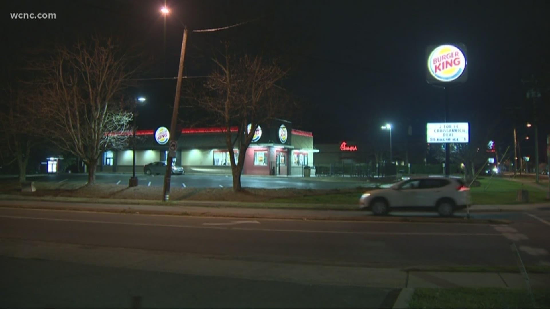 A caller told police that the victim entered the South End Burger King and said he had been stabbed.