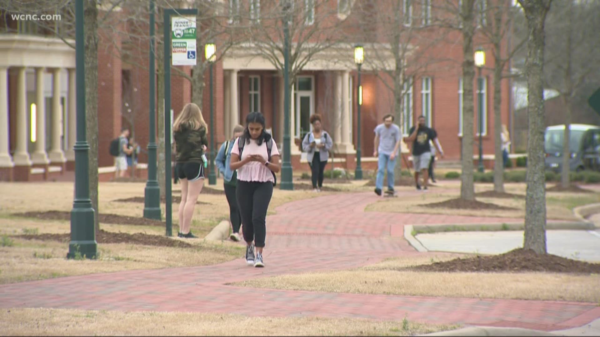The University of North Carolina at Charlotte announced that they will move to "online instruction wherever possible" effective Monday, March 16.