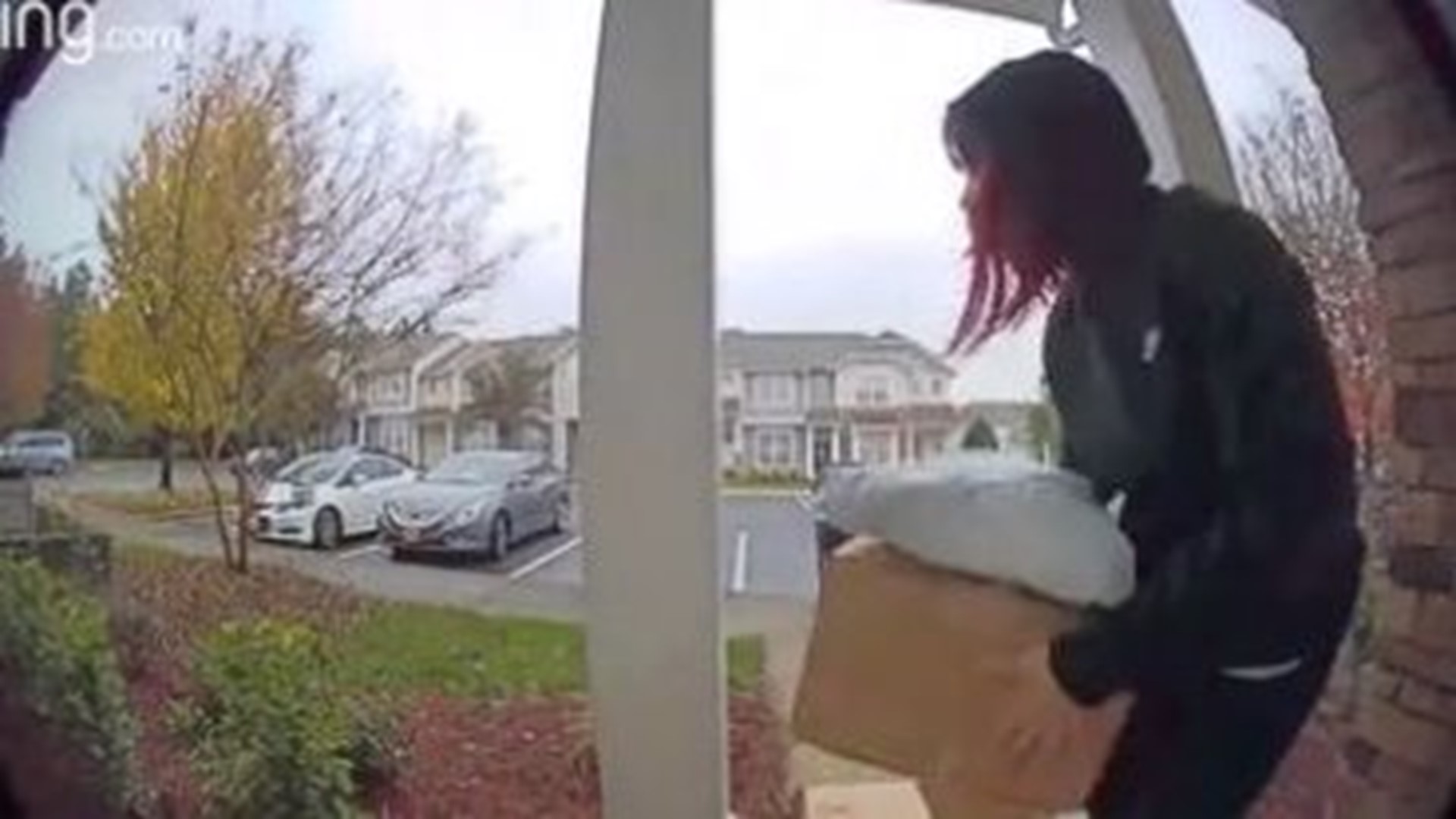 While many are away for the Thanksgiving holiday, thieves are targeting front porches.