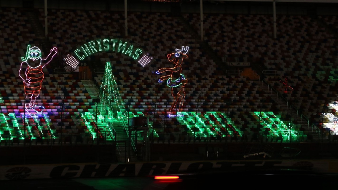Charlotte Motor Speedway Christmas Lights 2021