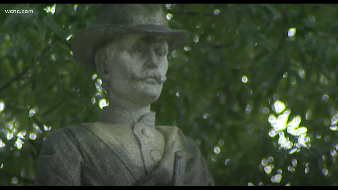 Protests continue outside Statesville Confederate monument