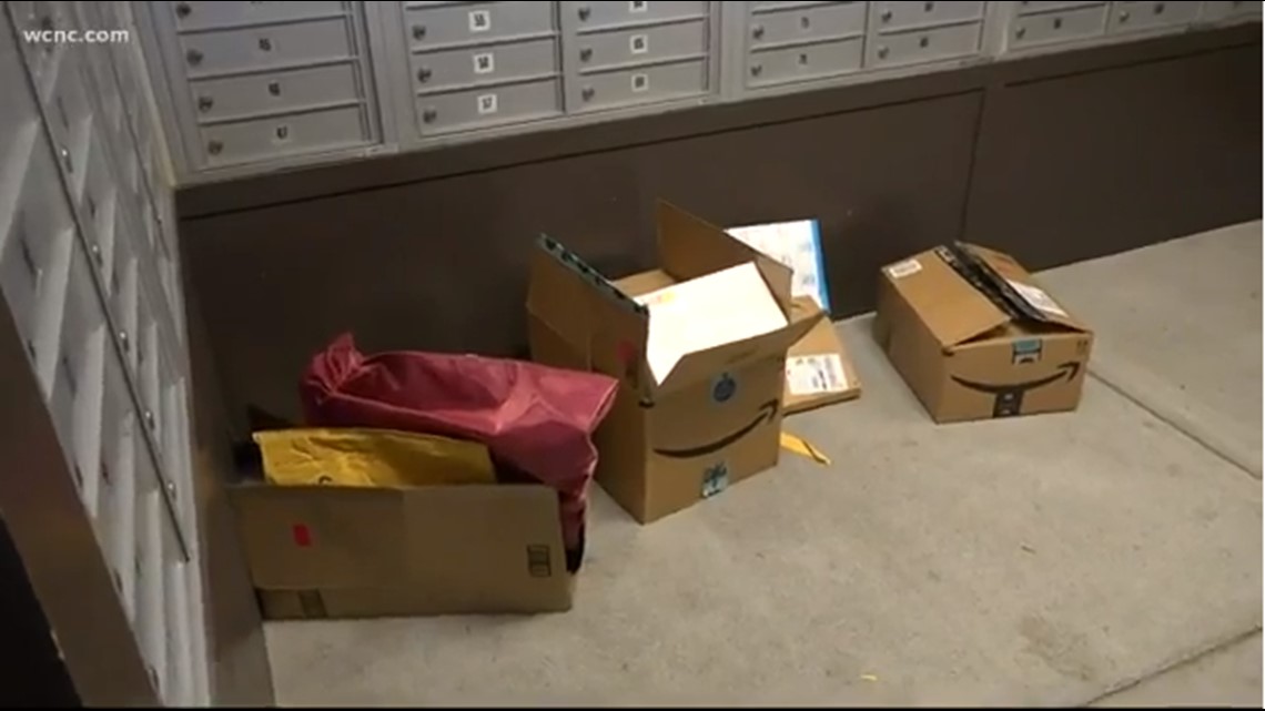 Amazon packages opened, items stolen from apartment mail room