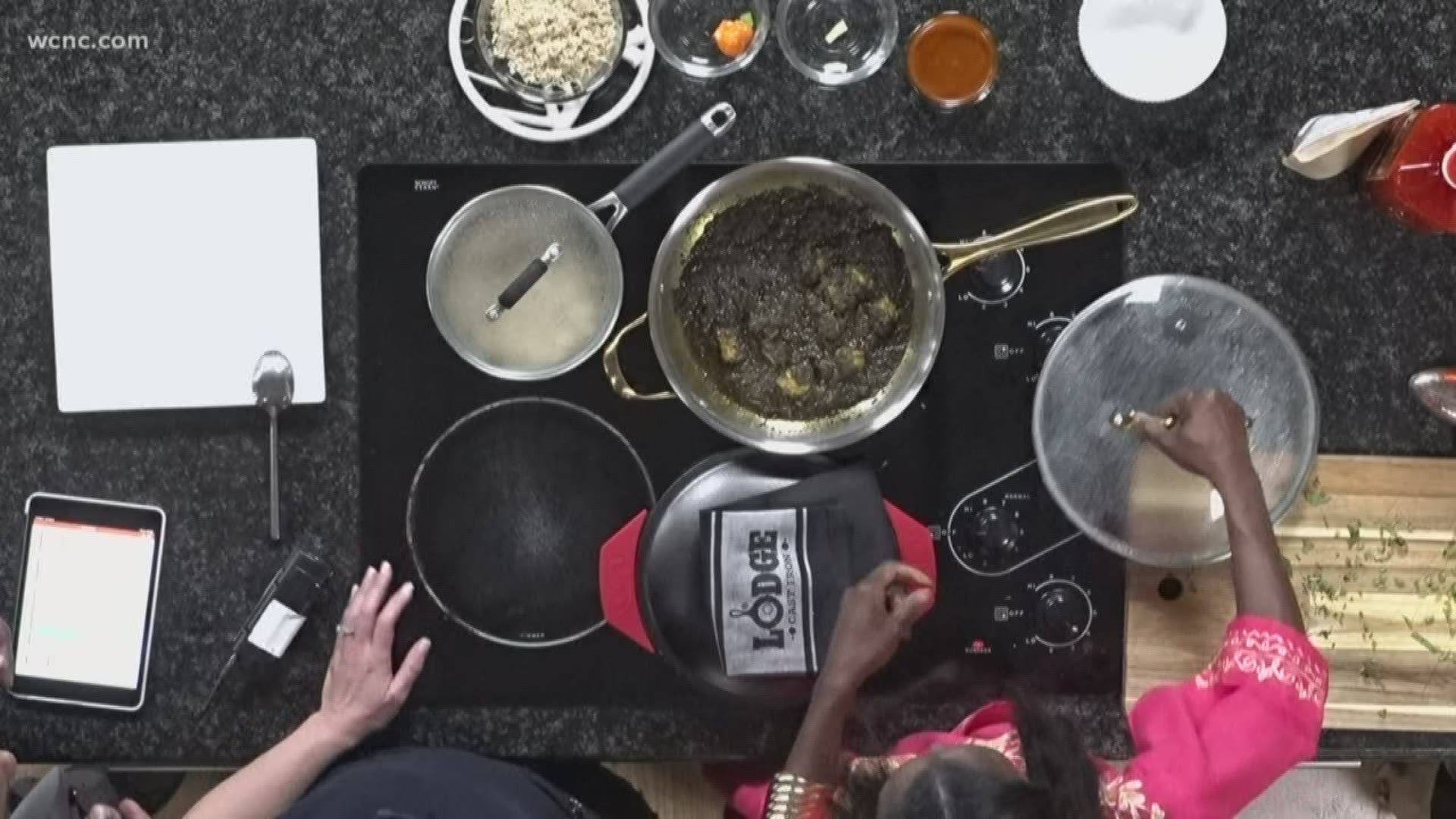 Vida Forward makes a classic West African dish using Lodge Cast Iron skillets.