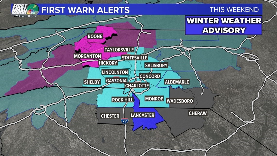 TIMELINE Here's when the winter storm will hit Charlotte