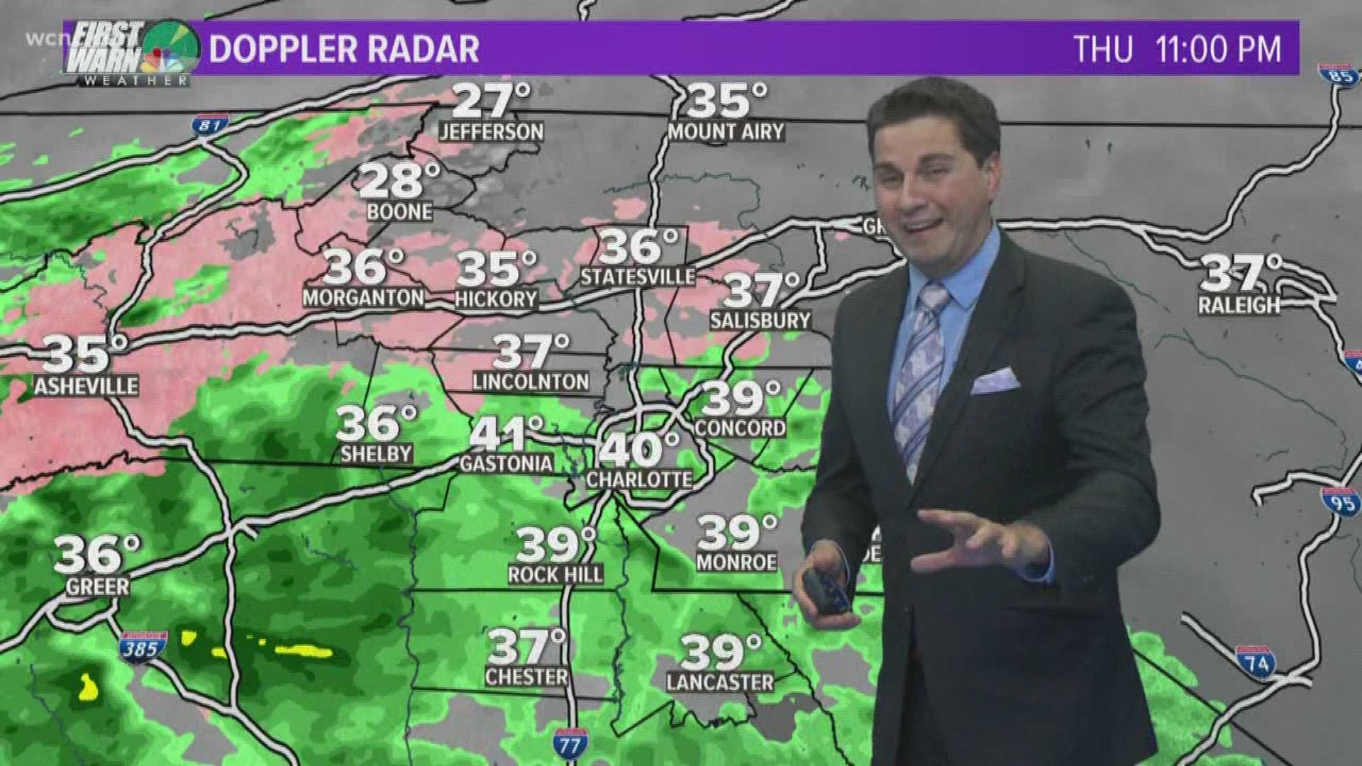 Rain showers most of your Friday with a brief window of Freezing rain!