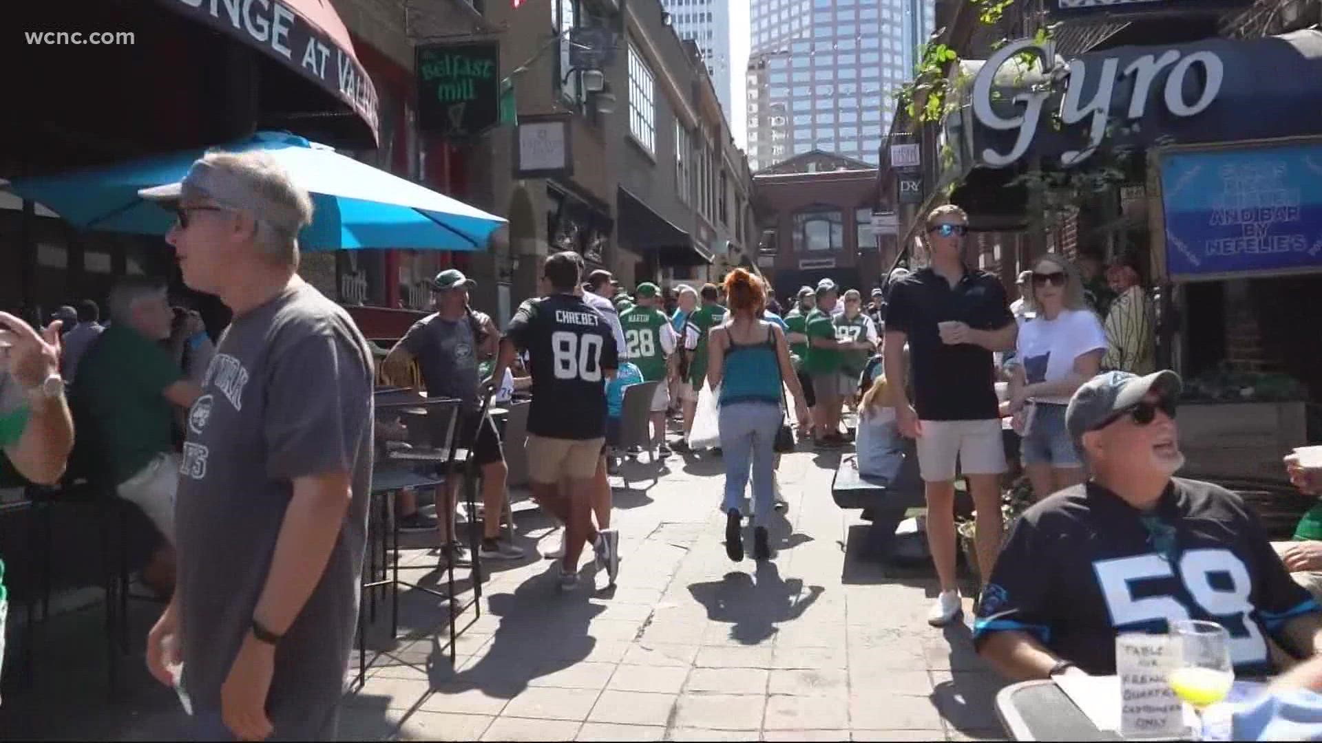 Thousands visit Uptown after opening game for Carolina Panthers