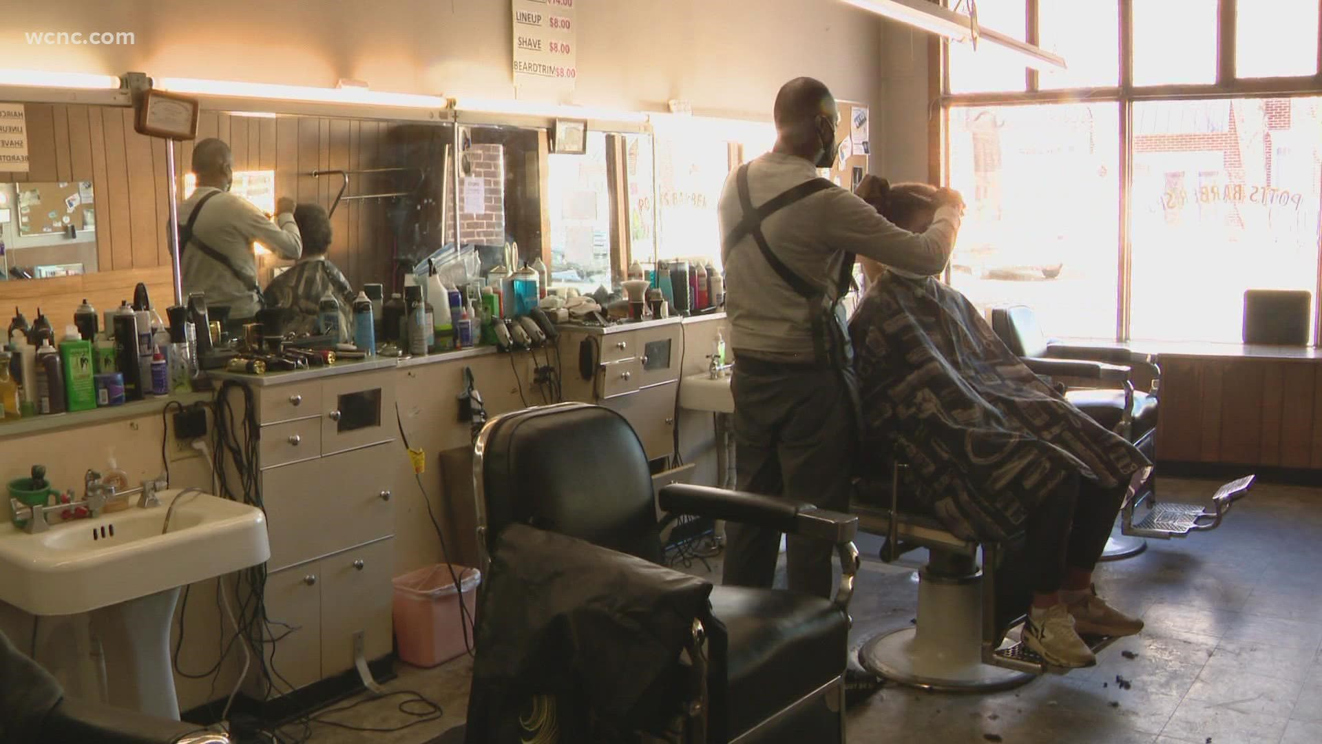Pott's Barber Shop has had a brick storefront in Cornelius since the 1960s but was formally established in 1952.
