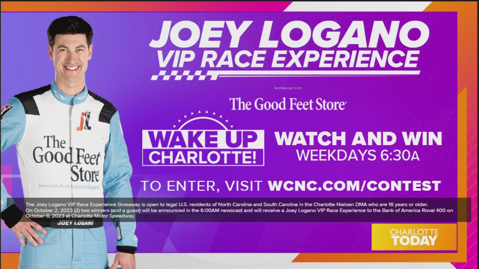 Watch Wake Up Charlotte tomorrow for your chance to win