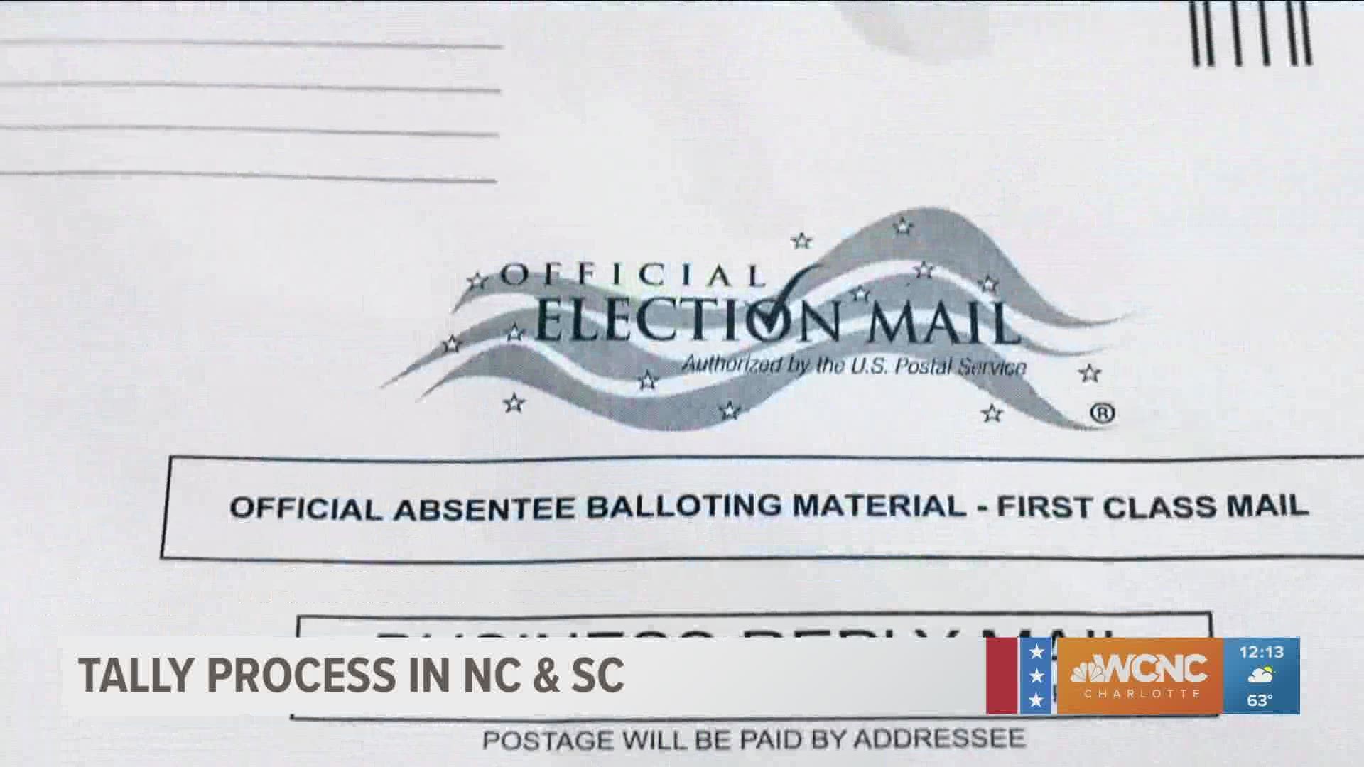 With tens of thousands of absentee ballots in North Carolina, it could be several days before the results of the 2020 election are known.