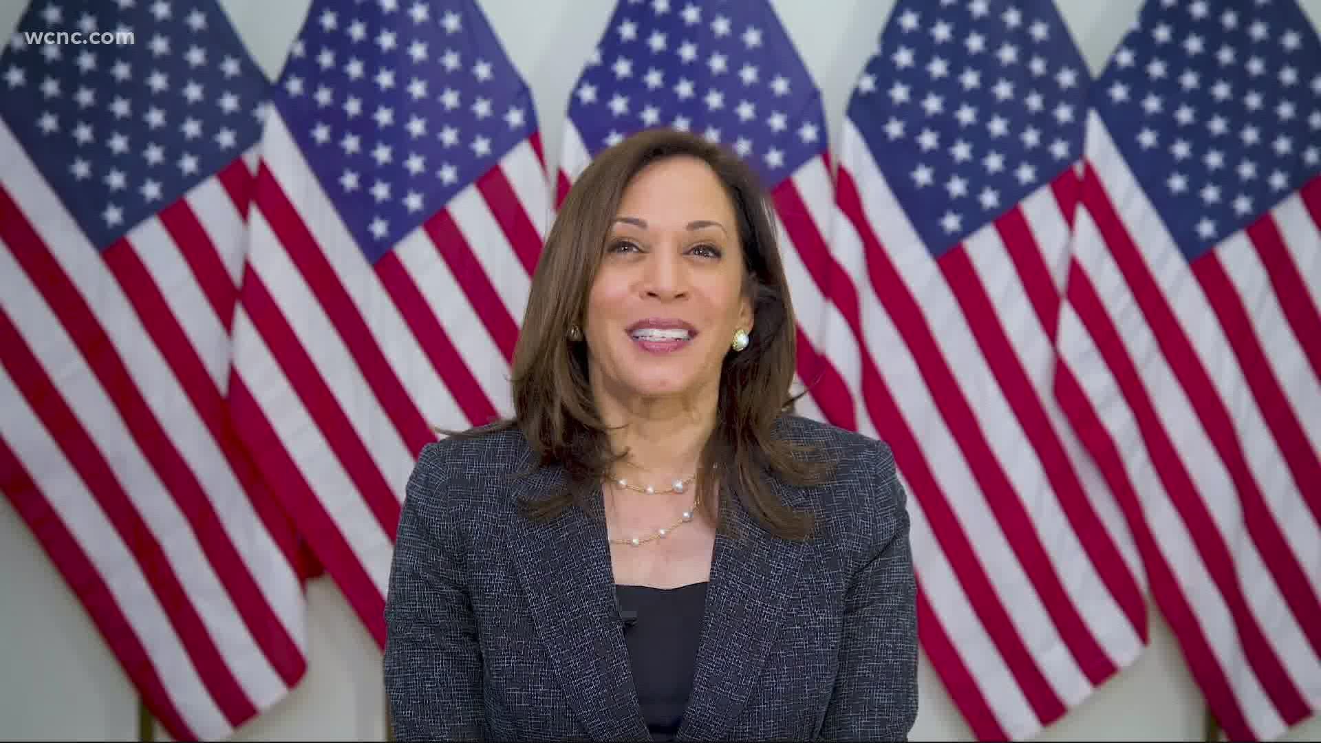 Senator Kamala Harris joins WCNC Charlotte for a virtual interview after suspending campaign travel ahead of an event to Charlotte.