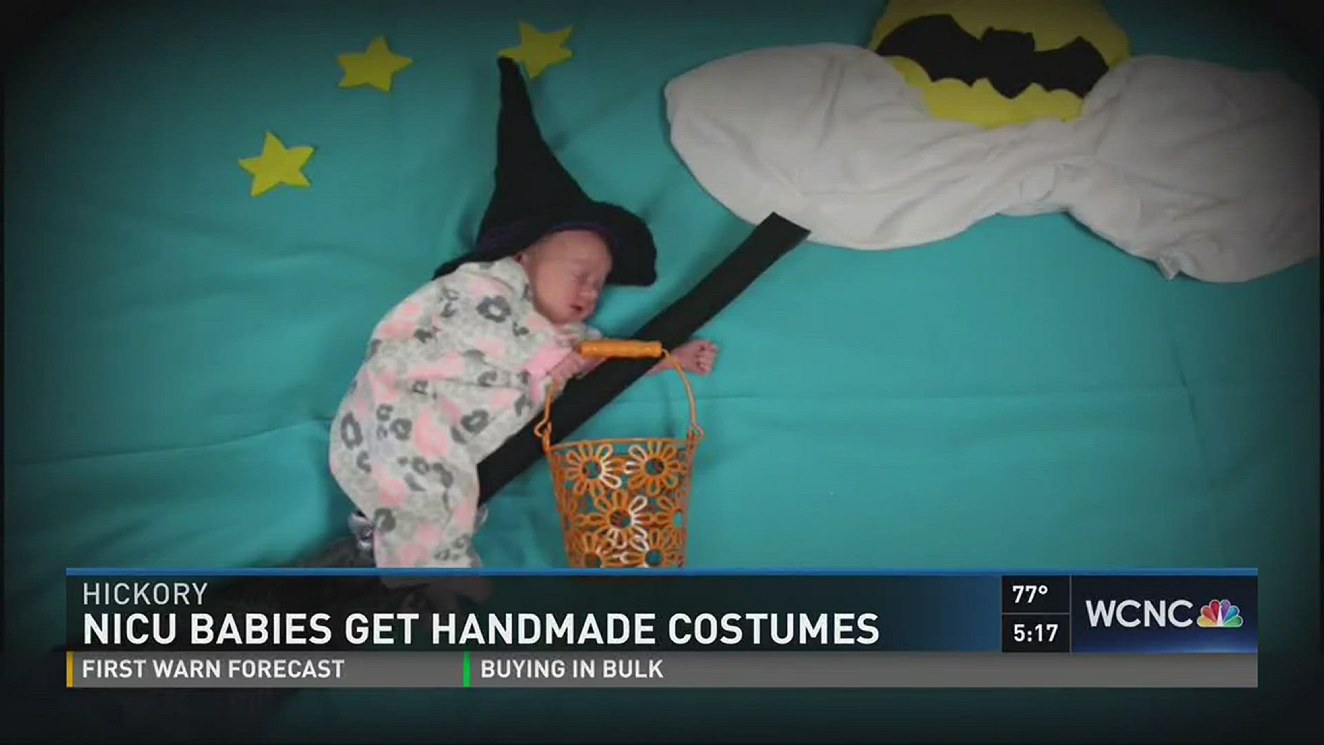 Nurse makes Halloween costumes for premature babies